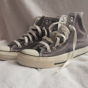 High Top Gray Converse women 8 men 6